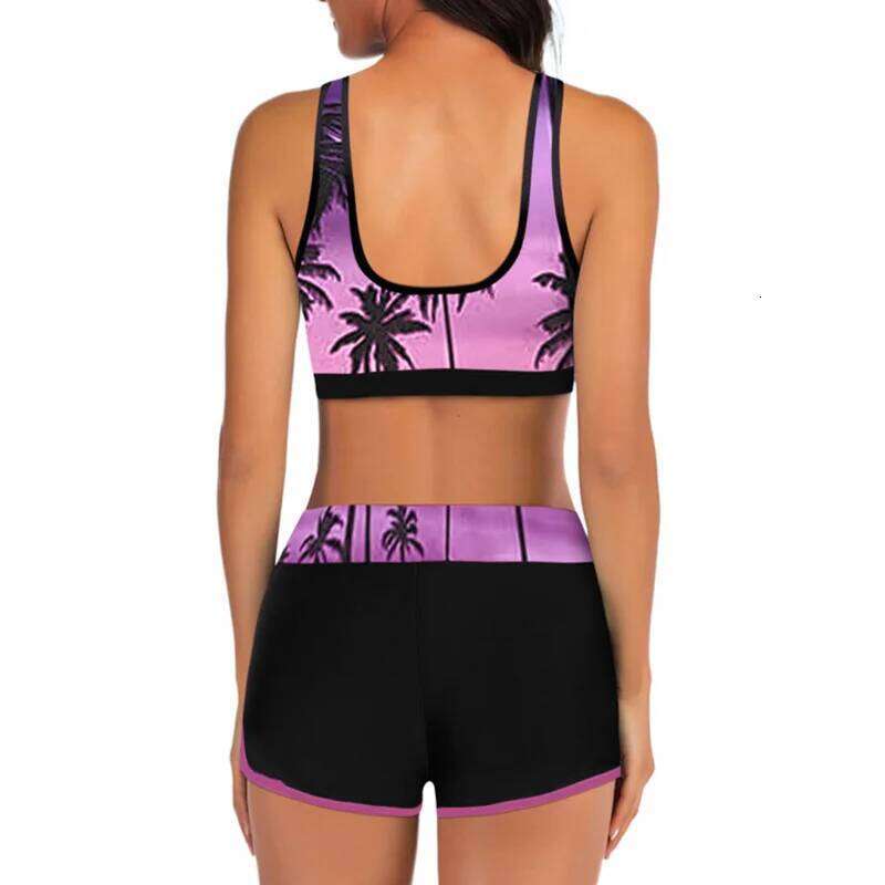 Tankini Two-Piece Swimsuit Women 2024 Y2k Bikini Set Swimwear Woman Cover Up Beach Wear Sport Bathing Suit Monokini