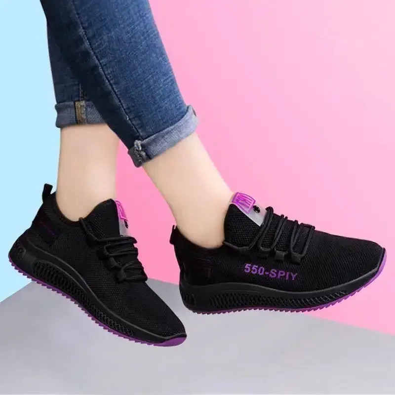 Womens Vulcanize Shoes for Outdoor Sneakers Air Mesh Walking Jogging Trainers Shoes 250717