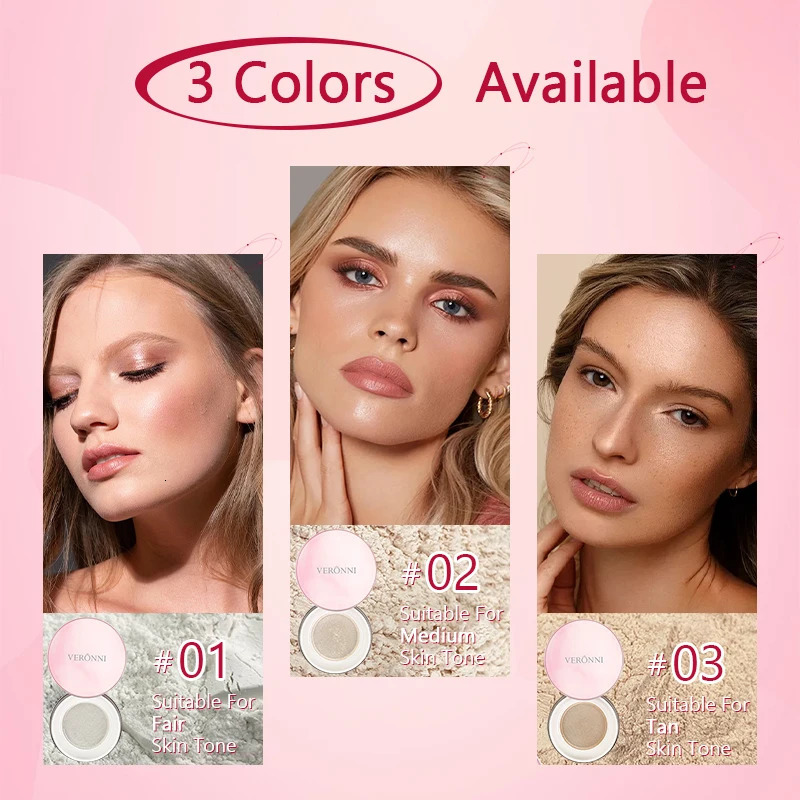 Loose Setting Powder Waterproof 3 colors facial cosmetics Natural Soft Face Makeup Powder Oil Control Face Loose Pressed Powder 250716