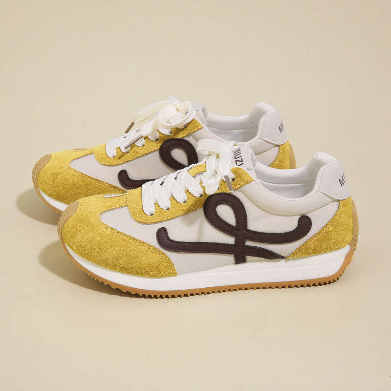 Round Free shipping Toe Cute and Ugly Forrest Gump for Women 2025 New High-End German Training Shoes Student Sneakers CL001