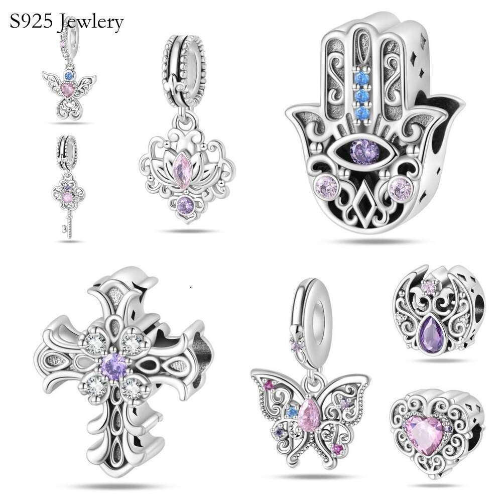 S925 New 925 Sterling Silver Charm Romantic Classical Series - Guardian Angel pendant Fit Charms Silver 925 Original Bracelet DIY Jewelry Making For w