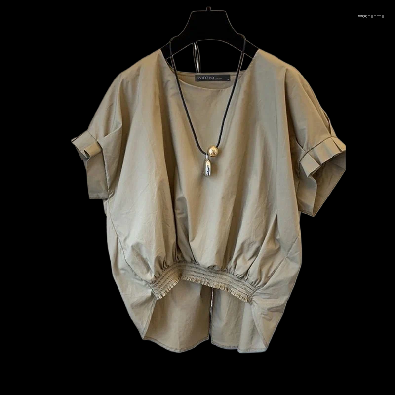 Polos Da Donna Versione Coreana Corea A Collo Rotondo A Maniche Corta Shirt Cas…