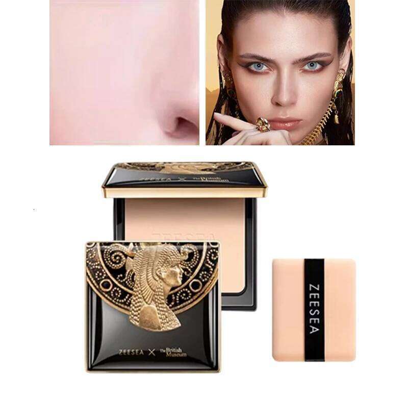 ZEESEA Pressed xThe British sem Eygpt Collection 3 Colors Makeup Face Powder Oil Control Longlasting Contour Concealer X250717