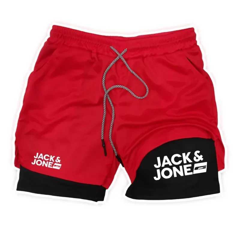 Summer Jack and Jones Running Shorts Men 2 in Sports Jogging Fitness Shorts Training Quick Dry Mens Gym Men Shorts Sport Short W250718