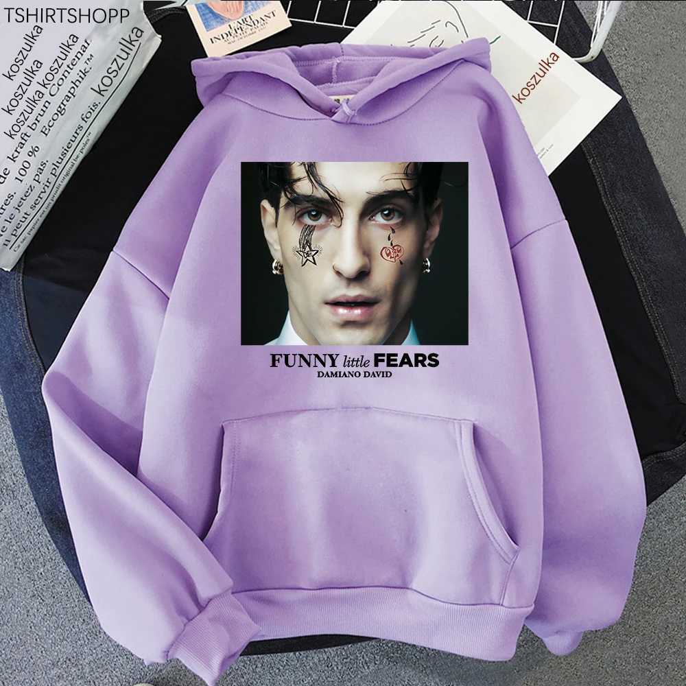 Damiano David Funny Little Fears Hoodie 2025 Next Summer Women/Men Hoodies Autumn Winter Clothes Aesthetic Sweatshirt Vintage XJ250717