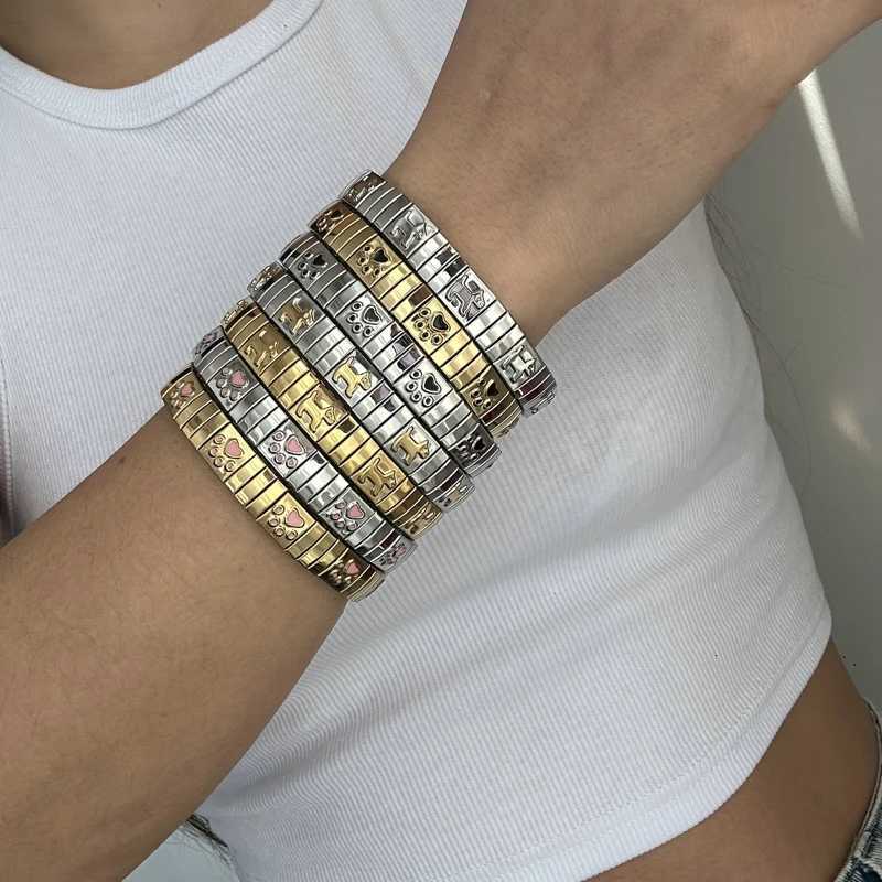 Trendy Stainless Steel Cat Claw Bangle Bracelet for Women Golden Stackable Basic Charm Chain Bracelet Waterproof Jewelry Gift X250718