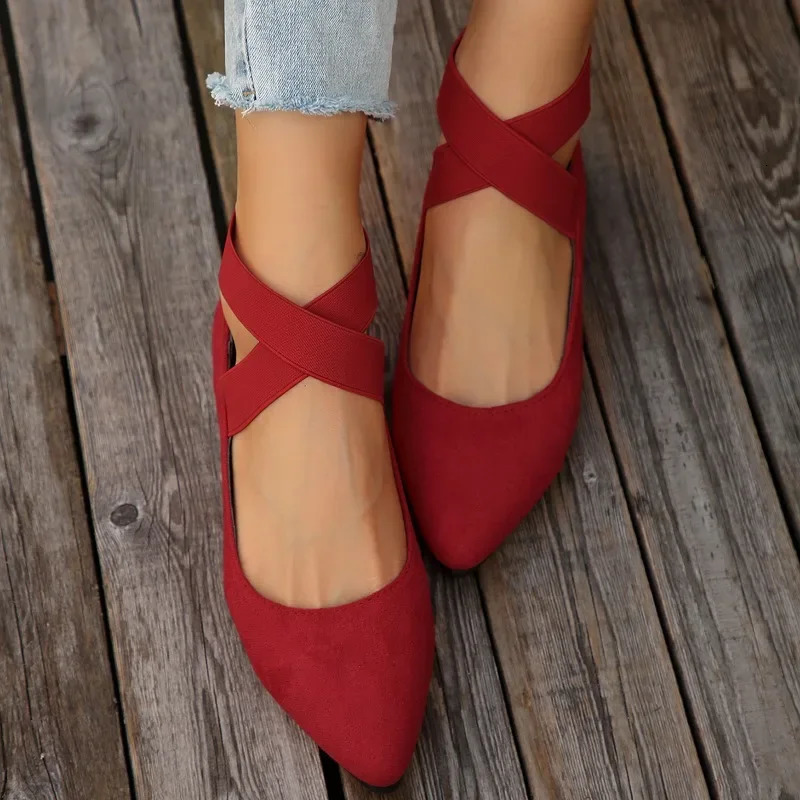 Black Womens Flat Shoes Fashion Lightweight Elegant Ballet Soft Outdoor Casual Size 3643 250717