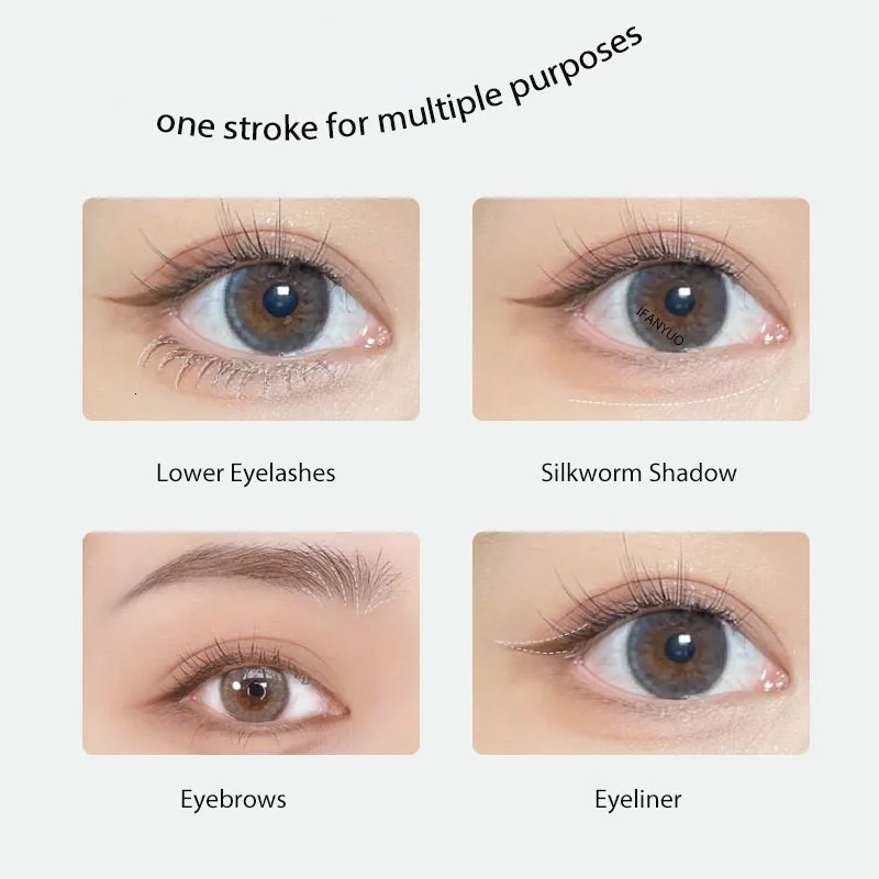 Ultra-thin 2 Fork Tip Liquid Eyeliner Double Forked Tip Lower eyelash Pen Makeup Smooth Eye Liner 2Point Eyebrow Pencil Cosmetic 250717