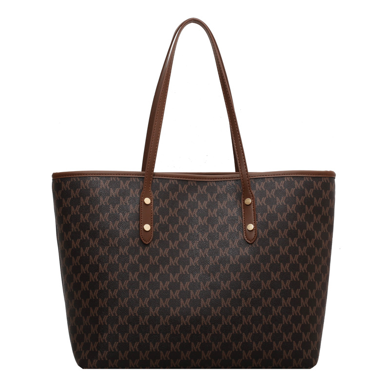 Hot Free shipping designer bags for womens Shoulder bags khaki brown black Vintage diamond grid printed large capacity simple and versatile texture to