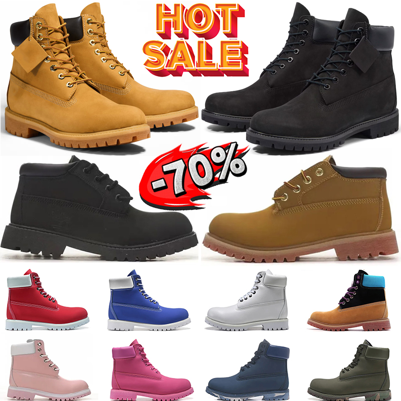 designer tims boots platform men sneakers women trainers winter booties Classic snow boot ankle black white khaki pink grey walking shoe