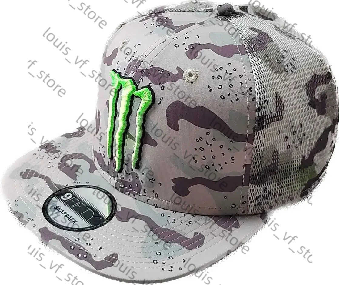 2025 New Monster Embroidered Baseball Hat Summer Mens and Womens Sunscreen Hat Racing Baseball Hat H250718