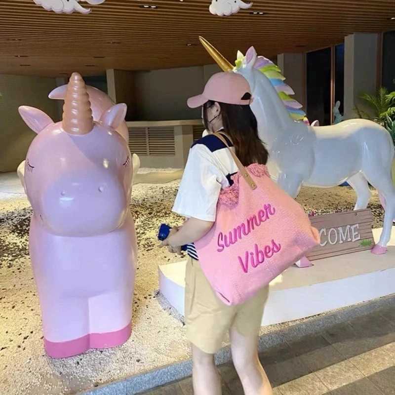 Handbag Woman Bag Summer Simple Niche Travel Beach Tote Bag Tassel Letter Embroidery Fashion Large Capacity Shoulder Bags 2025 Z250718