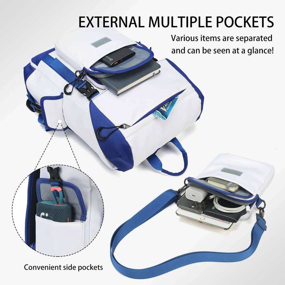 School Men For Removable With Shoulder 14Inch Laptop Backpacks Women Travel Backpack Bags Male