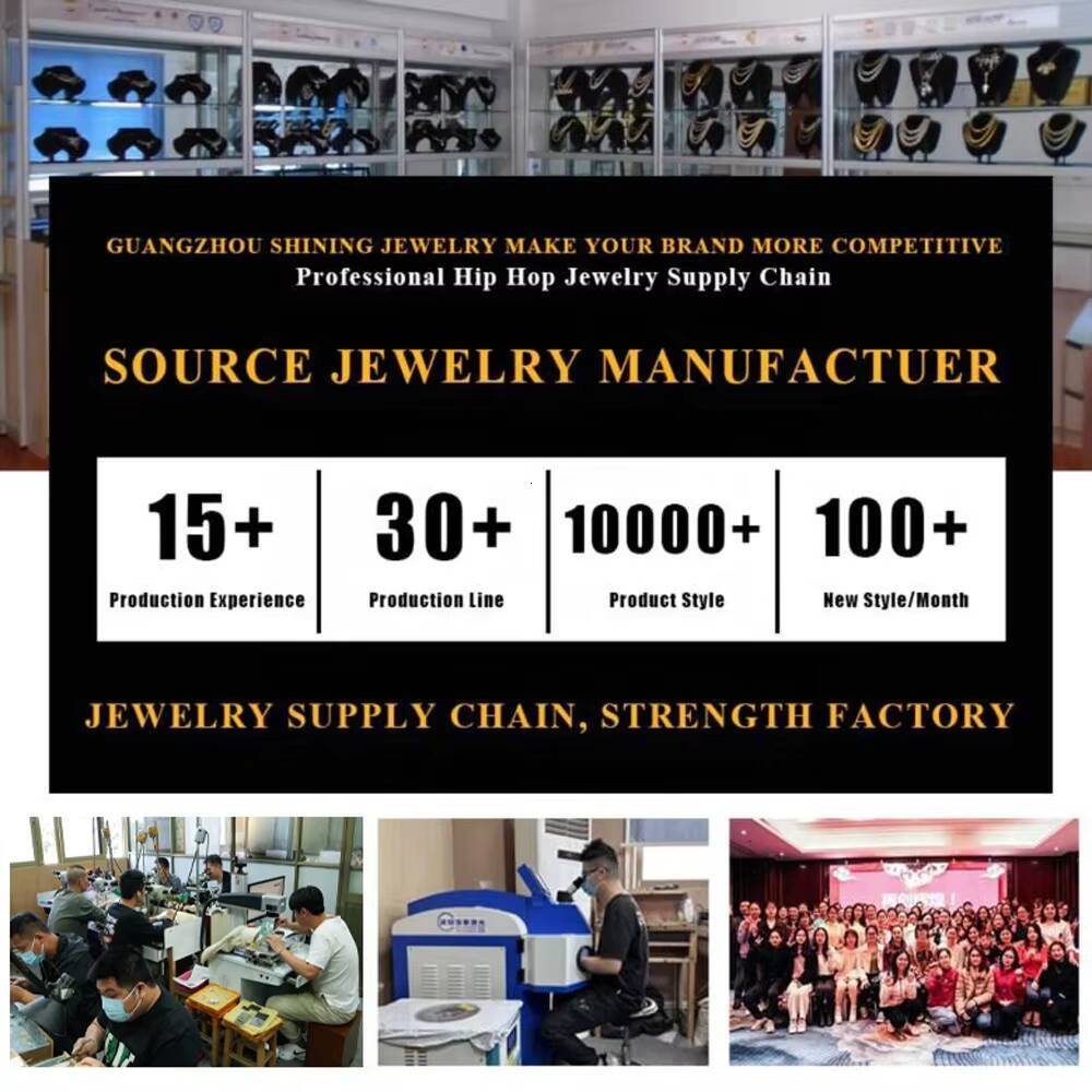 Wholesale 6MM 8MM 10MM 12MM 15MM Hip Hop VVS Diamond Necklace Bracelet Dropshipping Silver Iced Out Moissanite Cuban Link Chain