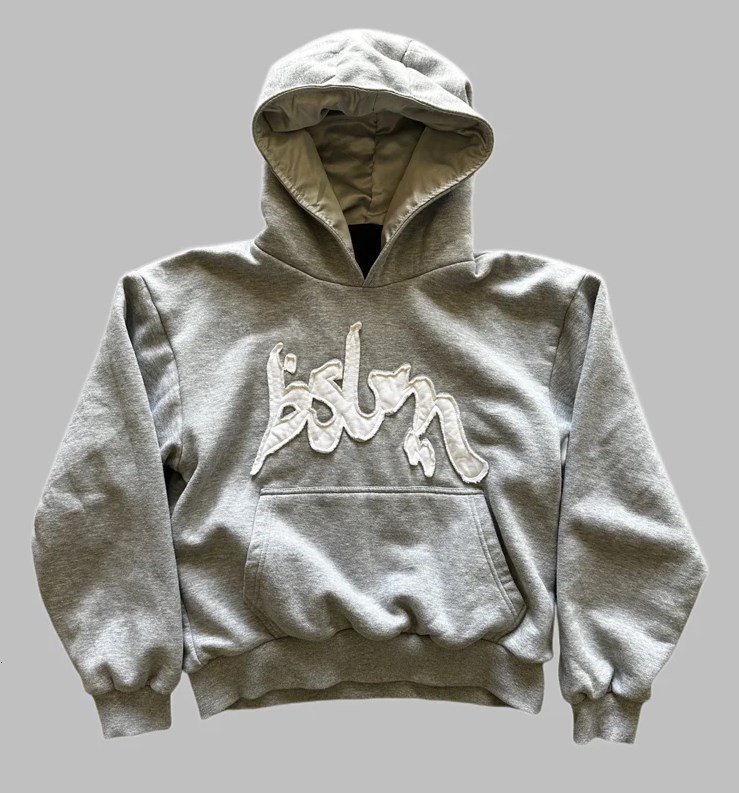 Fashion 3D Digital Letter Print Hooded Loose Sweatshirt American Style Trend Unisex Set 250718