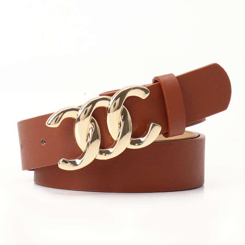 High-end Commuting Style Women's Versatile Coat Jeans Decorative Melard Alloy Plate Buckle Waist Belt for Women