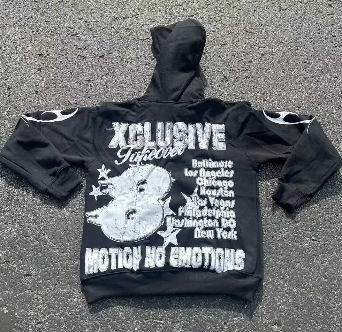 2K Retro Letter Pullover Women Sportswear Fashion Print Hip-Hop Style Street Wear Men and Women Hoodies Streetwear X250718