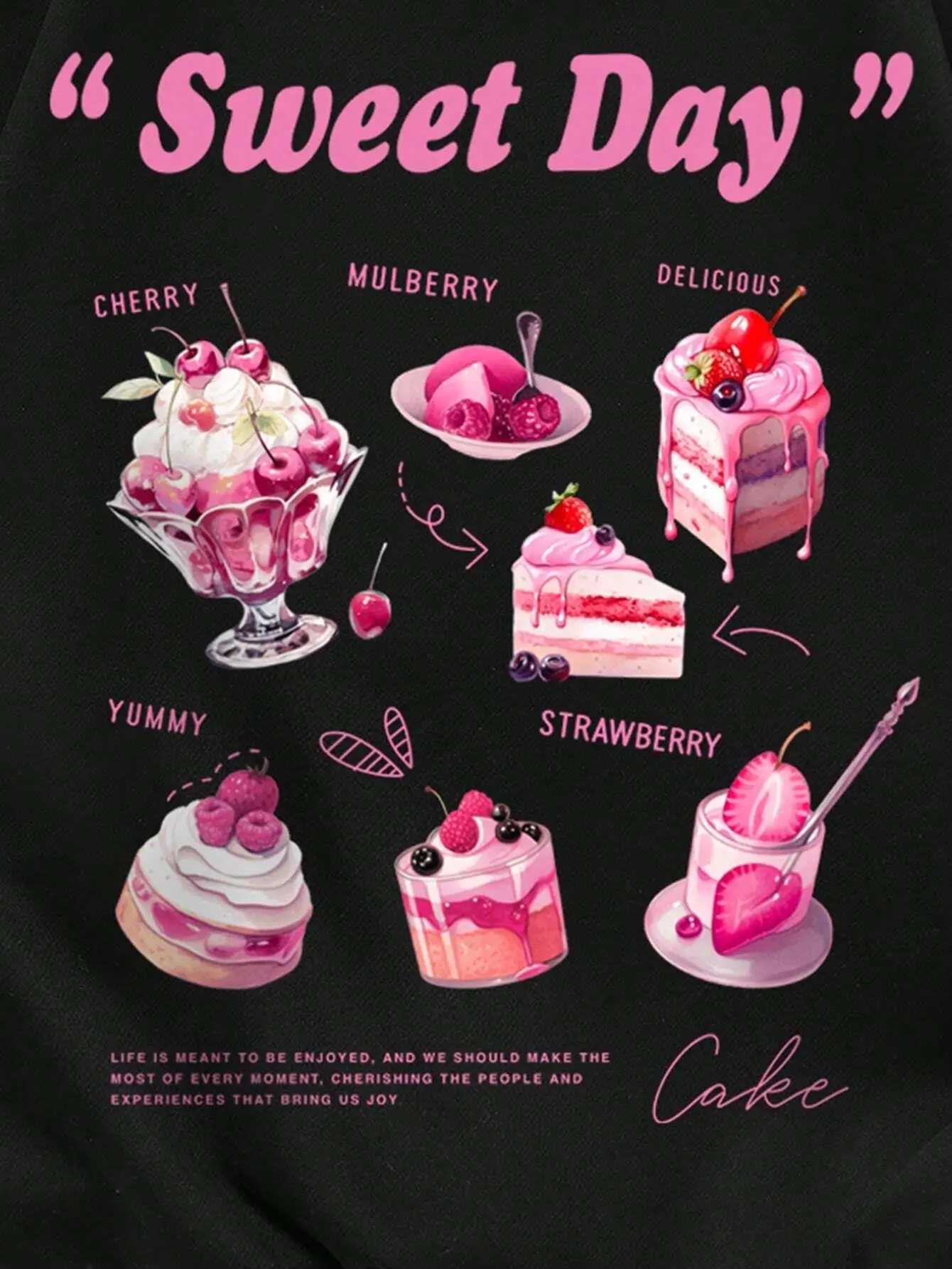 Spring Casual Cute Women Sweatshirts Sweet Day Printed Hoodies Fce Warm Pullover Street Crewneck Loose Fe Tops Clothes XJ250717