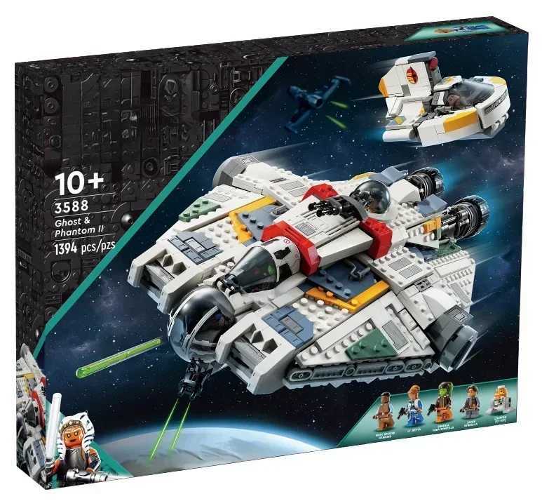 NEW Spaceship 1394pcs Ghost Phantom II Building Blocks Assembling Fit 75357 Bricks Model Toys for Children Gift Z250718