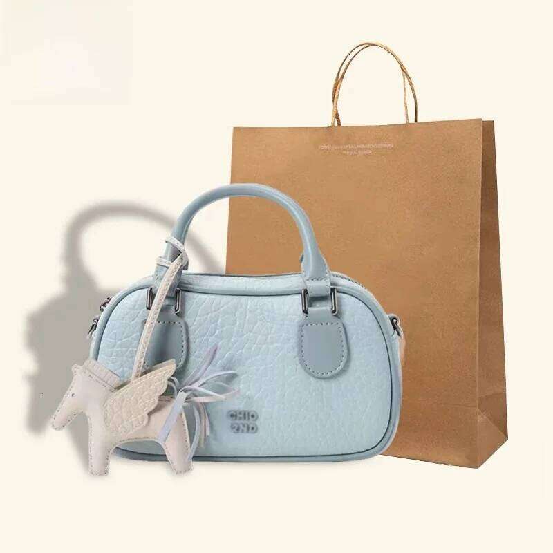 ZAR Brand Boston Sle Crossbody Pillow Handbag Women's Small Square Soft PU Leather Casual Oulder Bag For Youth