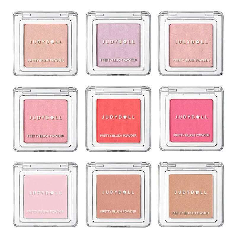 Judydoll Silky Monochrome Nude Blush Apricot Roasted Milk Tea Natural Brighten Skin Tone Makeup Palette X250718