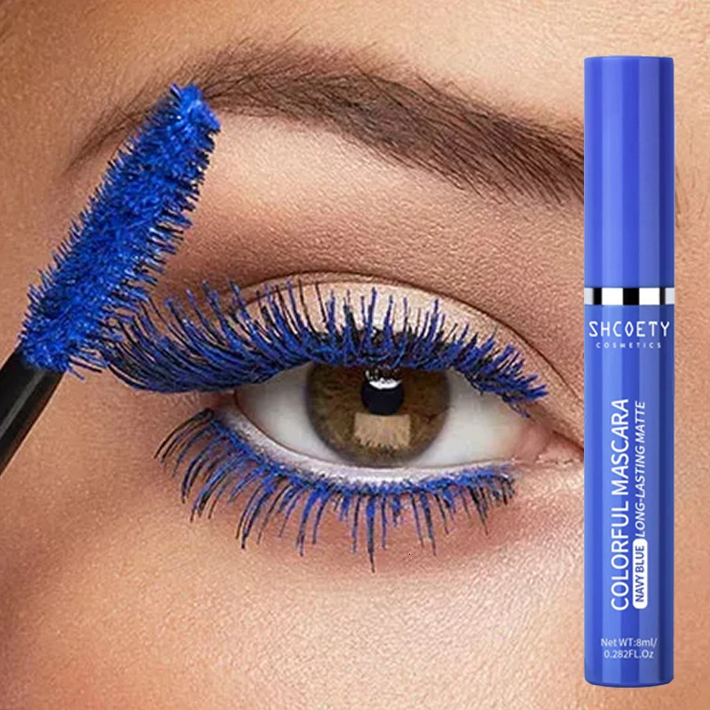 Blue 5D Curling Thick Mascara Long-wearing Waterproof Colorful Fast Dry Eyelash Extension Eye Lashes Christmas Stage Makeup 250717