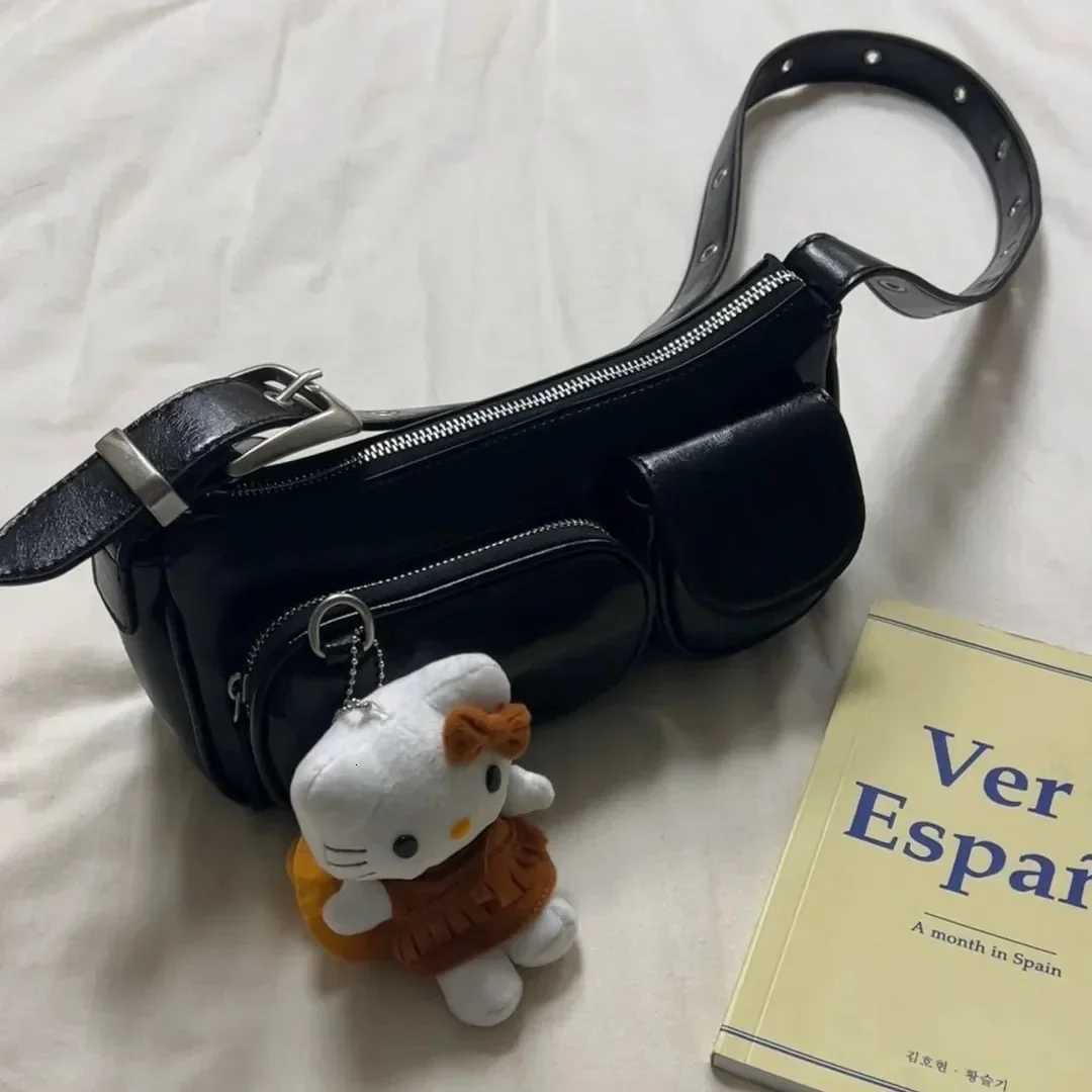 2024 Reliable New Wens Bag Korean INS Niche Unique Vintage Leather High-End Shoulder Crossbody Underarm Bag Y250718