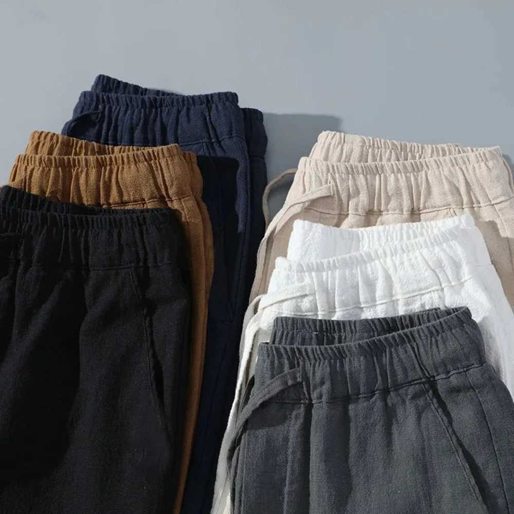 Men Shorts for Men Cotton Linen Casual Breathable Beach Shorts Mens Short Sweatpants Vacation Gym Basketball W250718