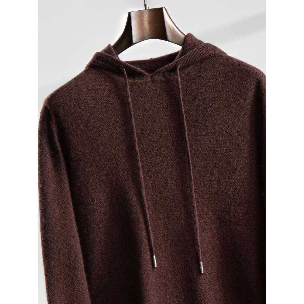 Aliselect Men's Hoodie Pullovers 100% Sweater Autumn Winter Basic Casual Style Jacket Cashmere Knitwear Korean Tops