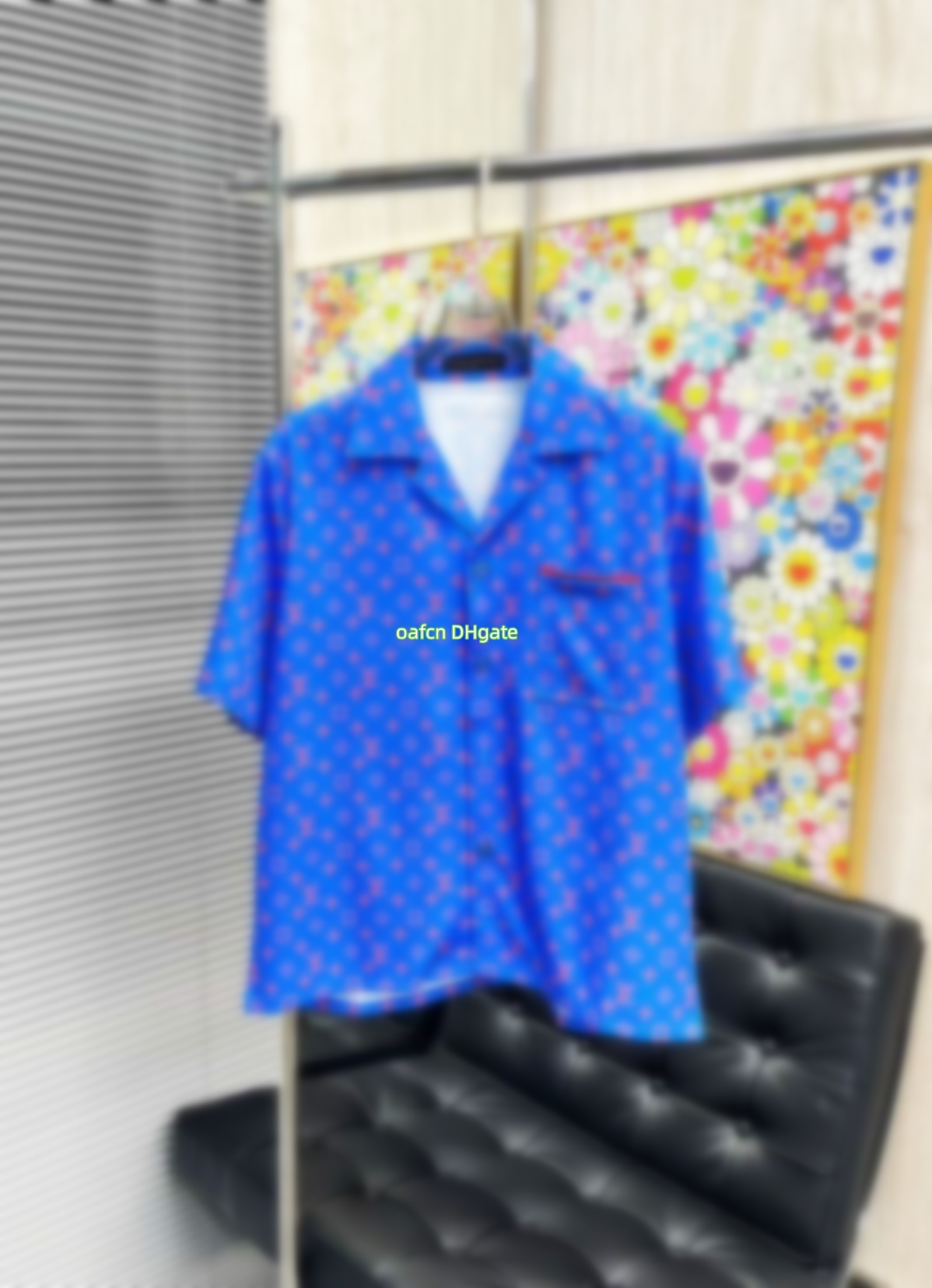 Mens suit shirt designer shirt mens shirt casual loose shirt Monogram Glow pattern short sleeved shirt mens shorts sportswear set mens short sleeve business shirt