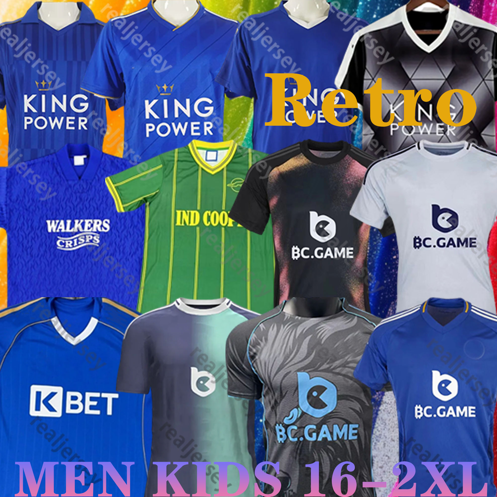 2024 2025 2026 Leicesters Soccer Jerseys Retro 84 92 94 15 16 17 18 19 DAKA JUSTIN McATEER FAES VARDY KING KANTE MAHREZ PEREIRA 24 25 26 kids kit Futbol Shirts men uniforms