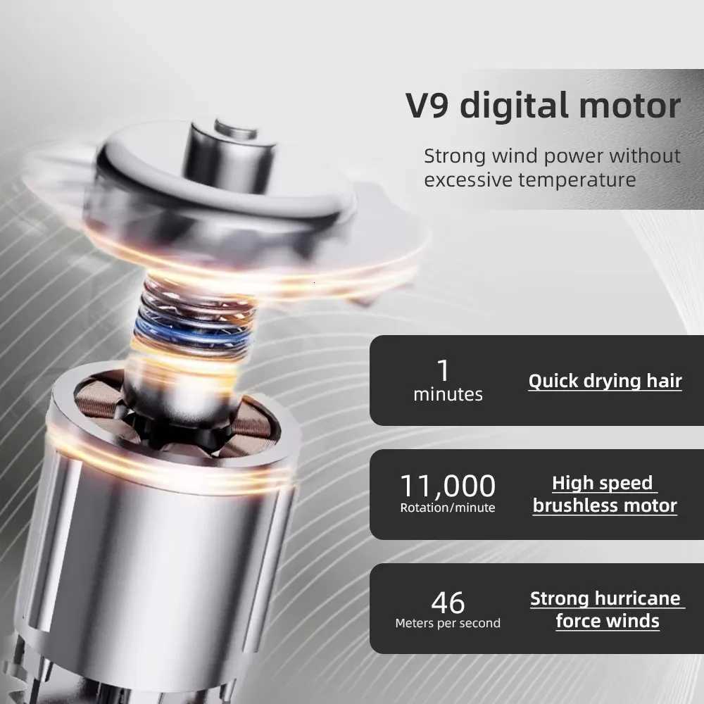 High-speed bladeless hair dryer Negative ion hair care high-power silent and quick-drying Portable suitable for home and travel W250718