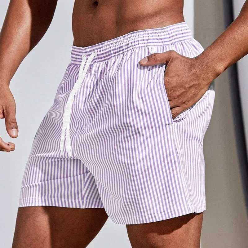 Mens Swimsuit Fitness Trunks Summer Beach Surfing Board Shorts Quick Dry Bathing Suit Breathable Drawstring With Pockets Shorts W250718