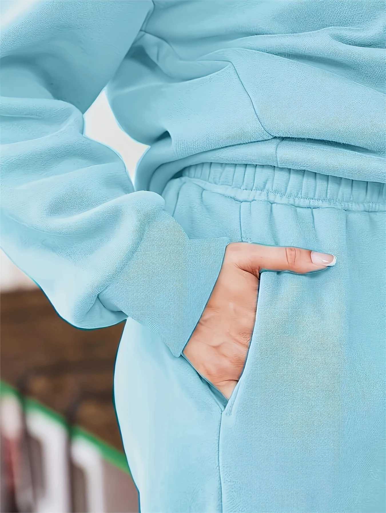 Versatile Solid Color Loose Zippered Hoodie Long Sweat Womens Clothing XJ250717