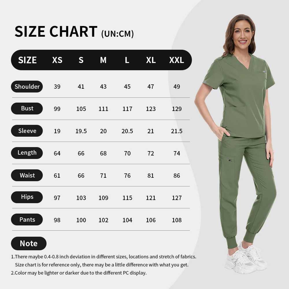 Unisex Nurse Uniform Fashion Joggers Nursing Set Doctor Nurse Specific Workwear BreaTHable Scrub Veterinary Uniform Z250718