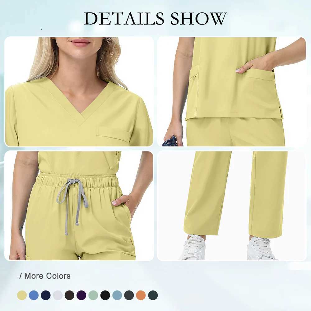 Hot Sale Soft Polyester Hospital Doctor Scrubs Nurses Accessories Nursing Articles Dental Scrub Pet Store Veterinary Uniform New Z250718