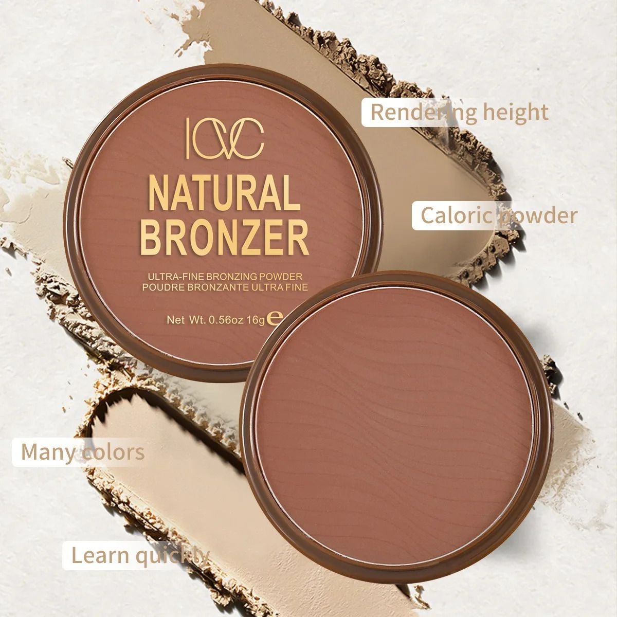 4 Colors Bronzer Powder Matte Tan Brown Contour Shadow Sculpt Face Clavicle Waistline Leg Oil Control Natural Fine Powder Makeup 250717