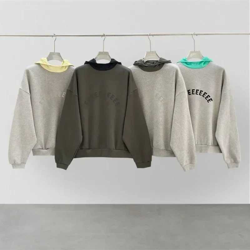 Classic Brand Double Line Mens Hoodies Luxury Design Arched 3D Silicone Letter Hoodie Fashion Couple High Street Loose Hoodies X250718