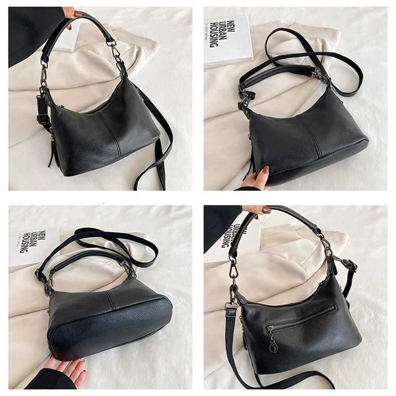 Genuine Leather Wens Bags Fi Tassel Wens Handbags Crossbody Bags Wens Solid Colors Sahel Large Capacity Y250718