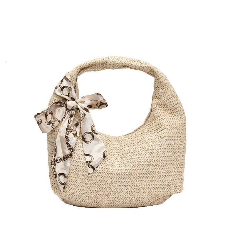 2025 Summer New Women's Single Shoulder Crossbody Bag Rural Vacation Style Large Capacity Leisure Beach Bag Single Shoulder trend Weaving Bag New