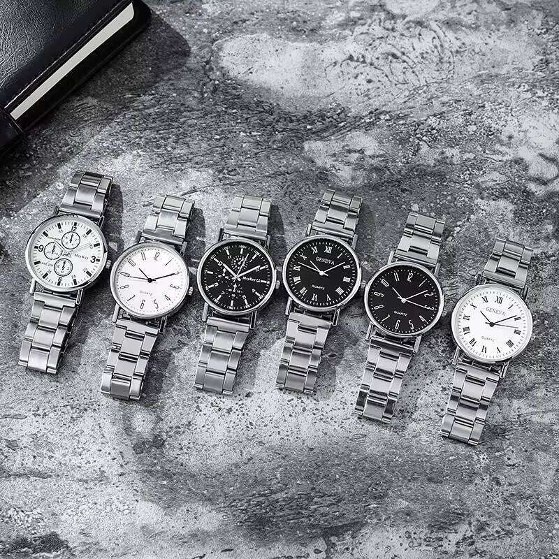 Men's Quartz Watch - 38mm Stainless Steel Casual Watch with Waterproof Dress Watch | Digital/Analog Display(6 Styles)