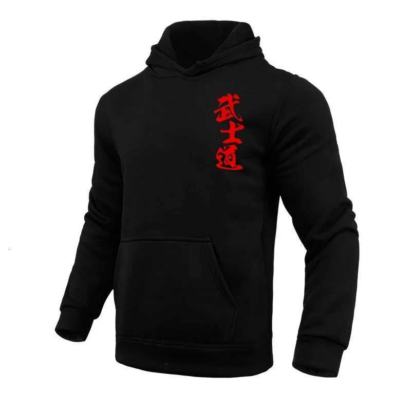 2025 New Arrival Mens Hooded Sweatshirt Japan Bushido Print Hoodies Male Urban Casual Sporty Pullover Gym Fitness Fashion Tops XJ250714