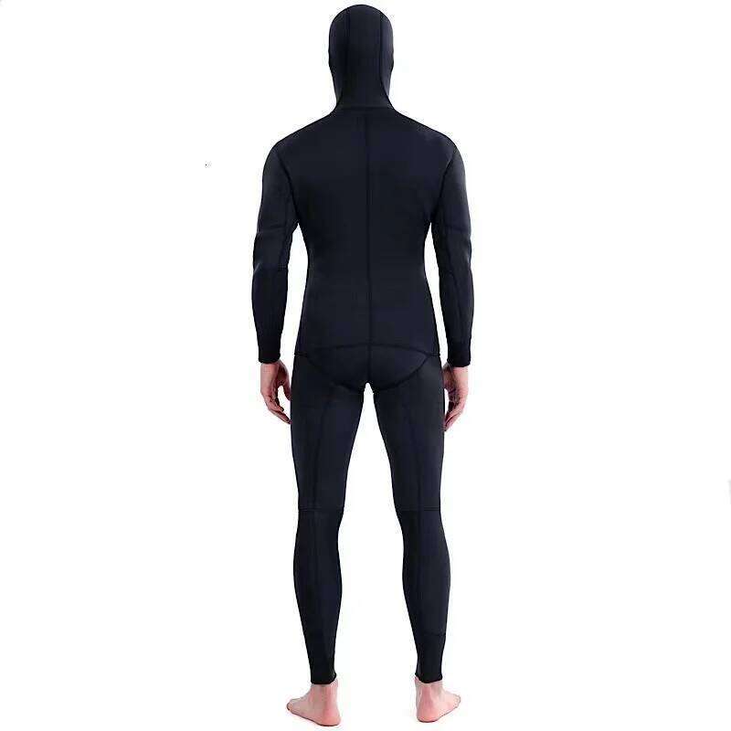 2024 Neoprene Scuba wetsuit1.5/ 3MM Winter Warm Men Hood Surfing Front Zipper Snorkeling Spearfishing Hooded Diving Suit