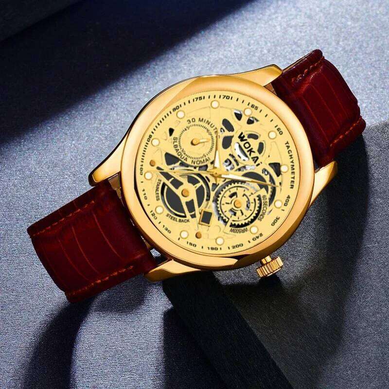 free shipping Business Quartz Sports Watch Men's belt Fashion quartz watch Clock relojes para hombre gift for men free shipping