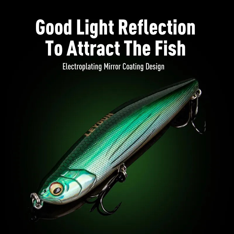 2pc ZClaw Floating Pencil Fishing Lures 100mm 20g Stickbait Topwater Surface Walk The Dog Hard Baits Wobblers For Bass Pike 250708