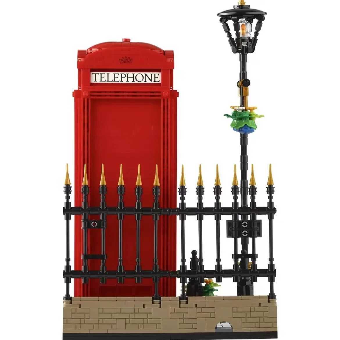 Ideas Red London Telephone Box 21347 Building Blocks Sets Classic British symbol Bricks Toys For Adult Children Gifts Home Dcor Z250718