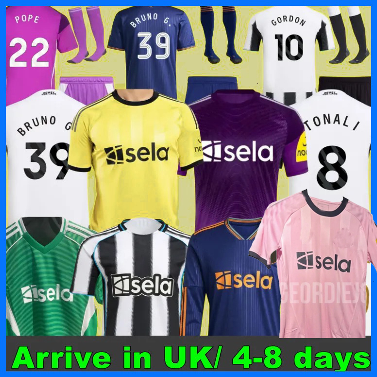 3XL 4XL ISAK BRUNO G. newcastled united 25 26 Soccer Jerseys GORDON TONALI newcasteS 2025 football shirt JOELINTON LIVRAMENTO NUFC jersey Men Kids kit Pre Match Kit 99