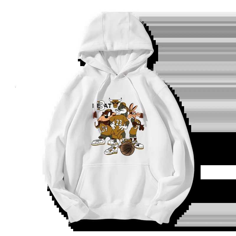 Looney Tunes Anime Cartoon Style Womens Hoodie Top Rabbit Bags Sports Coat Couple Hoodie Womens Top XJ250717