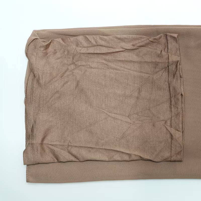 T1244 knitted elastic mercerized cotton base cap rayon material headscarf ladies