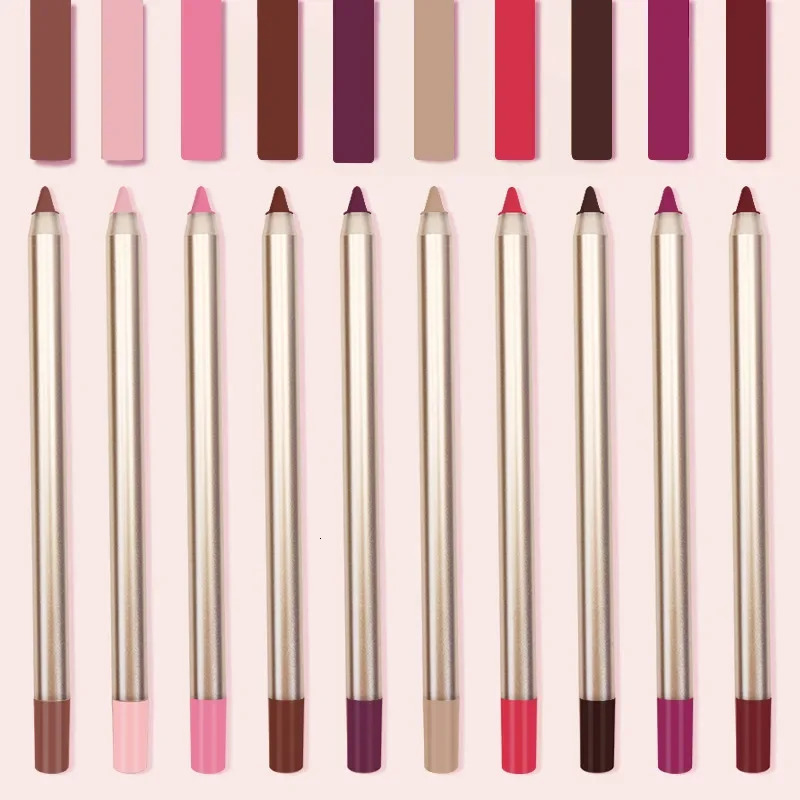 15 Colors Lipliner Multicolor Waterproof Long-lasting Pigment Private Label Lip Liner Custom Bulk Makeup Pencil All Lips Tints 250716